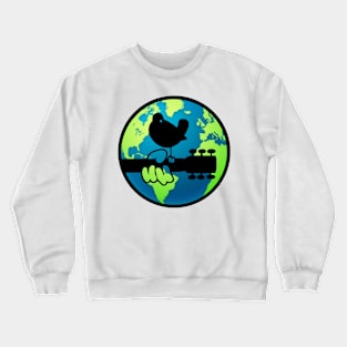 PEACE,Love, Music Crewneck Sweatshirt